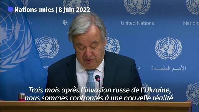 Le conflit en Ukraine pourrait déclencher une vague sans précédent de faim et de misère (Guterres)