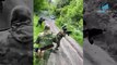 Chechnya Soldiers Shoot And Chase Ukrainian Soldiers Hiding In The Jungle
