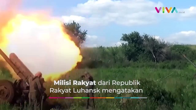 Pasukan LPR Rusia Gempur Benteng Pertahanan Ukraina