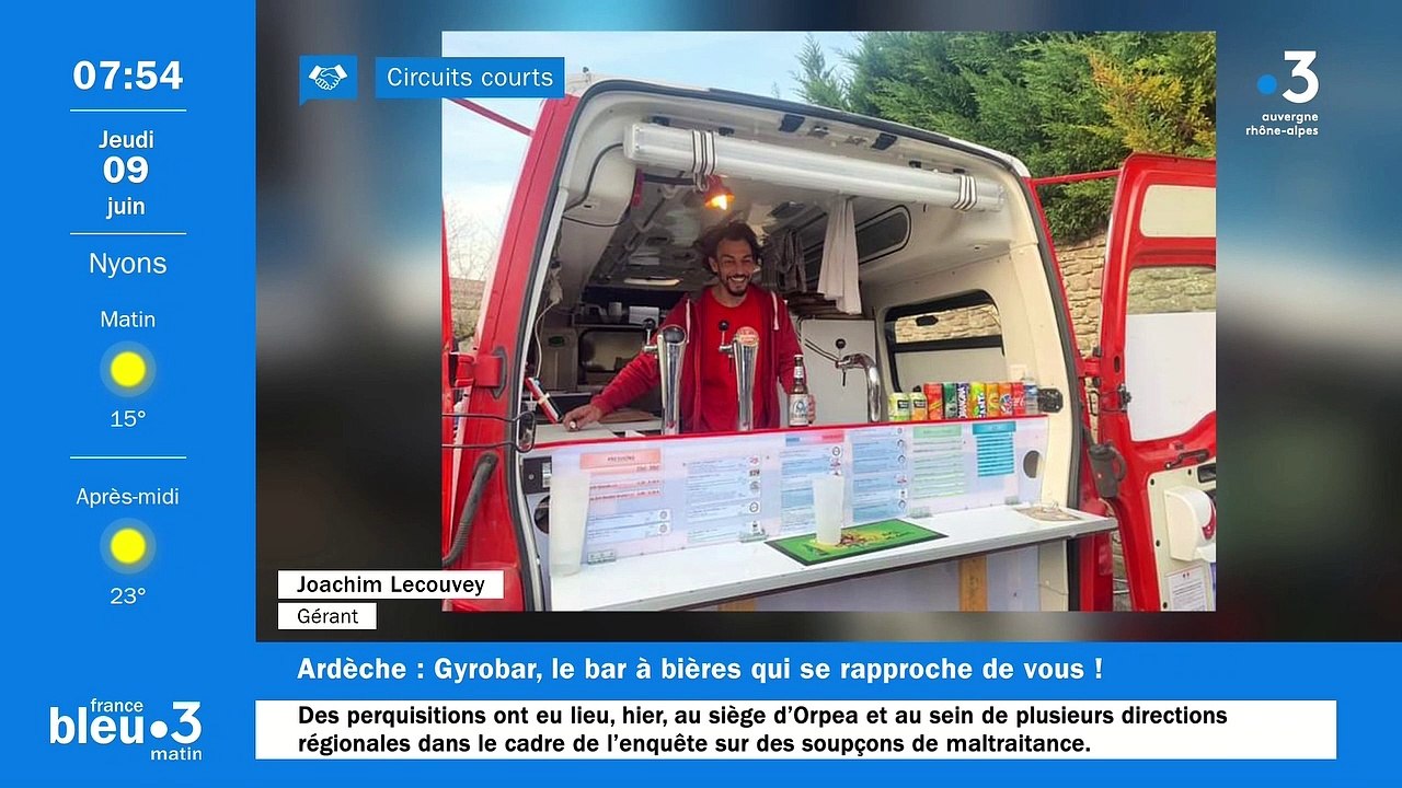 En Drôme des Collines, le Gyrobar, le bar à bières ambulant de Joachim Lecouvey