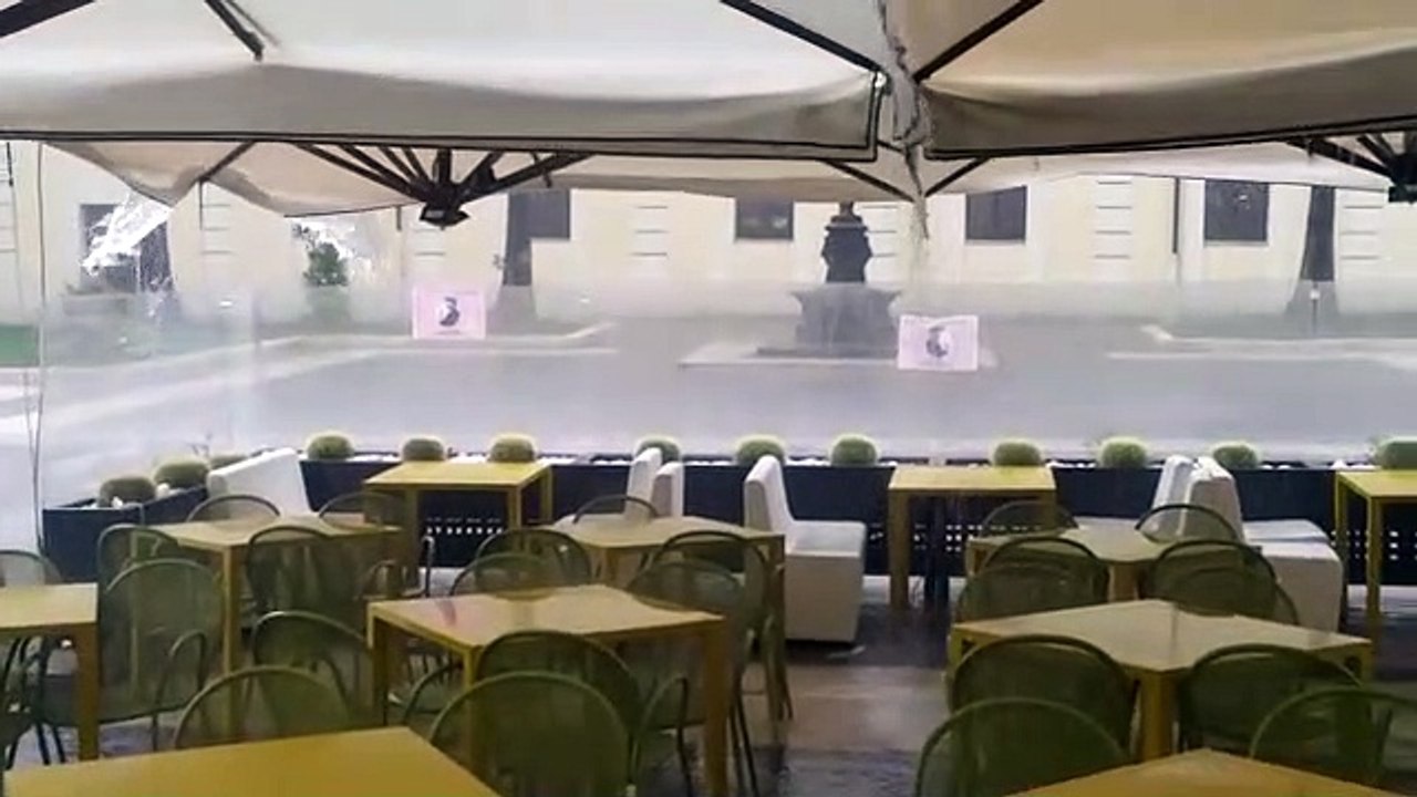 Acquazzone a Cosenza