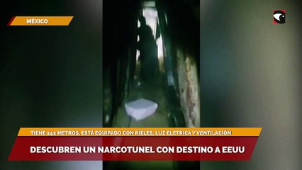Descubren un narcotunel con destino a EEUU