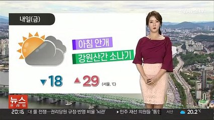 [날씨] 내일 다시 초여름 더위…당분간 소나기 잦아