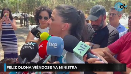Olona visita el puesto de mando avanzado del incendio en Málaga
