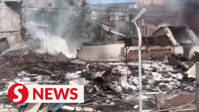 Chinese fighter jet crashes during training drill, killing one resident