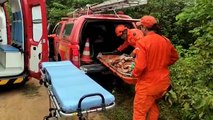 Jovem é resgatado com vida após cair de lajedo de 150 metros em Massapê