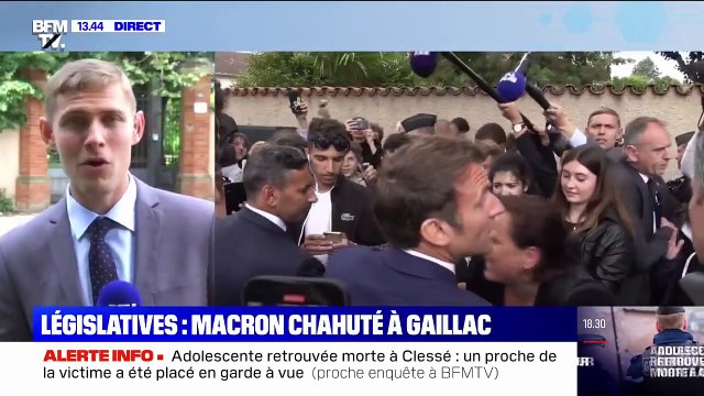 Le Président Emmanuel Macron interpellé par une femme lors de sa visite dans le Tarn : Vous mettez à la tête de l'Etat des hommes qui sont accusés de viol - VIDEO