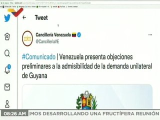 COMUNICADO |  Venezuela presenta objeciones a admisibilidad de demanda unilateral de Guyana