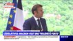 Emmanuel Macron accuse les "extrêmes" de vouloir "ajouter de la crise à la crise"