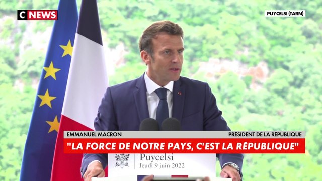 Emmanuel Macron : «Ce que propose l’extrême droite comme l’extrême gauche, c’est de revenir sur tout ce qui a permis à la France d’être plus forte»