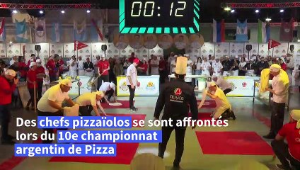 Argentine: les as de la pizza s'affrontent en championnat à Buenos Aires