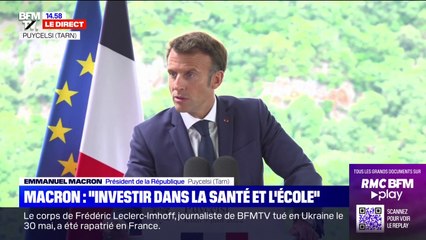 Descargar video: Emmanuel Macron souhaite un investissement massif sur l'école et la santé