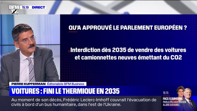 Fin des ventes de voitures thermiques en 2035