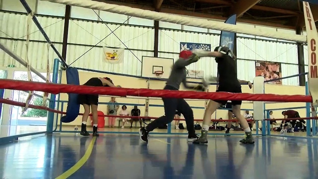 Images maritima: l'Equipe de France de boxe féminine en stage à Istres
