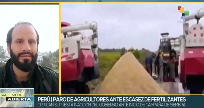 Agricultores peruanos convocan a paro por escasez de fertilizantes
