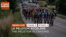 #Dauphiné 2022 - Étape 5 / Stage 5 - Le peloton accélère / The peloton is chasing