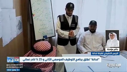 Download Video: فيديو حاتم مؤمنة لـ نشرة_النهار - - 20 ألف من المتقدمين للحصول على الوظائف من جميع مناطق المملكة وهي فرص مستقبلية للمتدربين بالتوظيف الدائم -