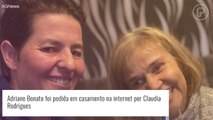 Ex-empresária de Claudia Rodrigues reage a pedido de casamento a atriz nas redes. Confira!