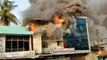 ऑटो पार्ट्स की दुकान गोदाम में भीषण लगी आग, लाखों का सामान जल खाक