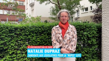 Natalie Dupraz, candidate aux législatives pour la "NUPES" (LFI)