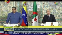 Presidentes de Argelia y Venezuela emiten declaración conjunta sobre nexos bilaterales