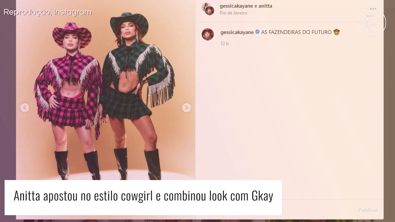 Casamento, namorado gringo e look combinado: tudo o que rolou na festa junina de Anitta após a cura do pai