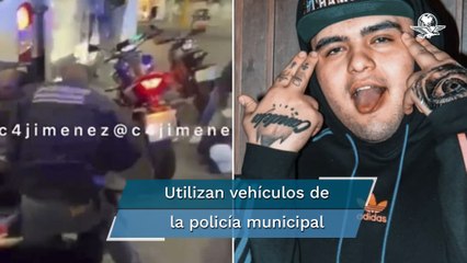 Presuntos policías de Neza montan operativo falso para videoclip de Uzielito Mix