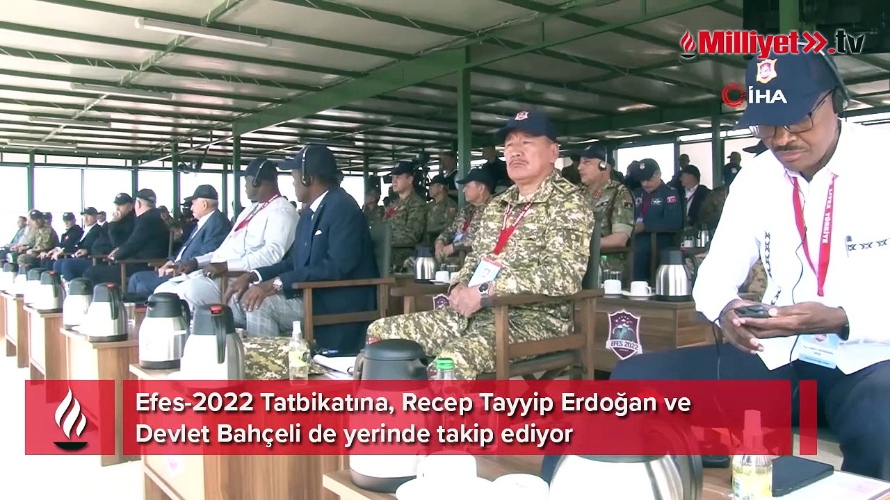 Erdoğan ve Bahçeli Efes-2022'yi takip etti