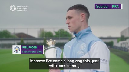 Foden happy with consistency after winning PFA Young Player of the Year