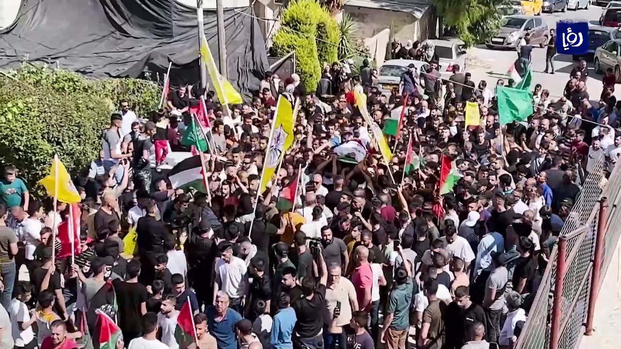 تشييع جثمان الشهيد محمود أبو عيهور في الخليل