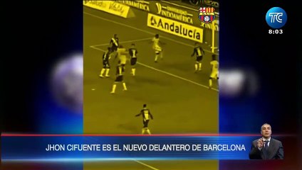 John Jairo Cifuente, nuevo jugador de Barcelona