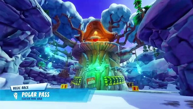 Polar Pass Gold Relic Race Gameplay - Crash Team Racing Nitro-Fueled (Nintendo Switch)