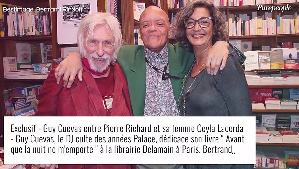 Pierre Richard en forme avec Armande Altaï pour une séance dédicace