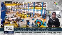 Trabajadores industriales se manifestaron contra la pérdida de plazas laborales en Uruguay