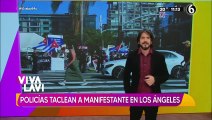 ¡Indignante! Policías taclean a manifestante por 