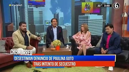 Desestiman denuncia de Paulina Goto tras intento de secuestro
