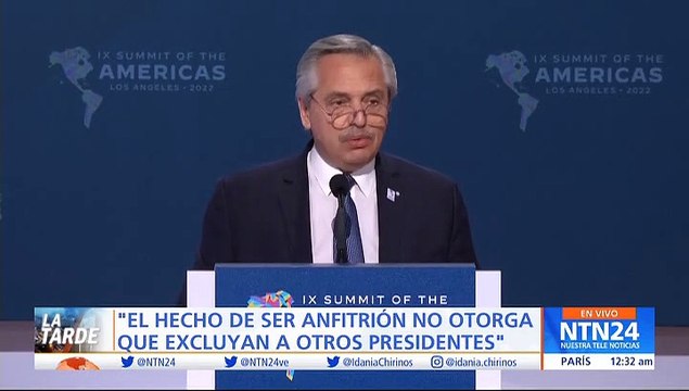 Discurso del presidente de Argentina, Alberto Fernández, en la Cumbre de las Américas