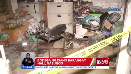 Bodega ng isang barangay hall sa Valenzuela, nasunog  | UB