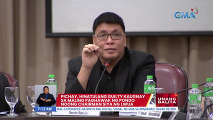 Pichay, guilty sa maling paghawak ng pondo ng LWUA | UB