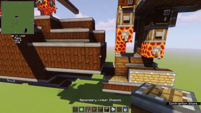 Minecraft Create mod Helicopter - Fully functional and controllable!