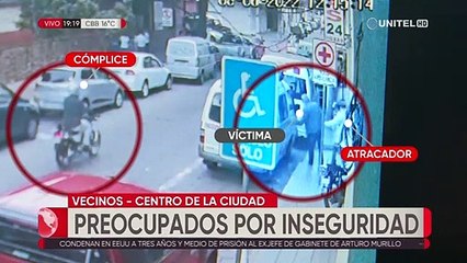 Inseguridad en calles del centro de Santa Cruz de la Sierra