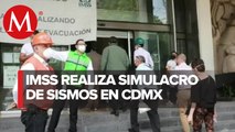 En CdMx, IMSS realiza simulacro de sismos para fortalecer los protocolos de protección civil