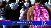 Los Olivos: PNP descarta amenaza de tiroteo en colegio Trilce
