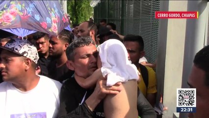 Niño migrante sufre golpe de calor en Chiapas