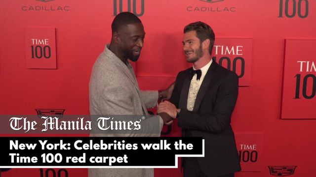 New York: Celebrities walk the Time 100 red carpet