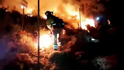 Continúan los trabajos para intentar estabilizar el fuego de Pujerra