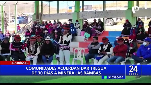 Las Bambas: Reanudan actividades mineras tras acordarse 30 días de tregua