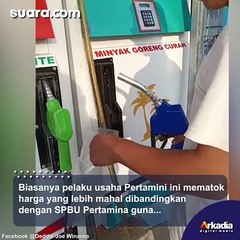 Viral! Pertamini Jual Minyak Goreng Curah Dalam Mesin Dispenser, Tak Mau kalah dengan Pertalite dan Pertamax