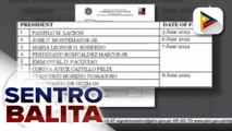 Listahan ng mga tumakbo sa national posts na nakapagpasa ng kanilang SOCE, inilabas ng Comelec; Election officer ng Zamboanga del Norte, patay sa pananambang
