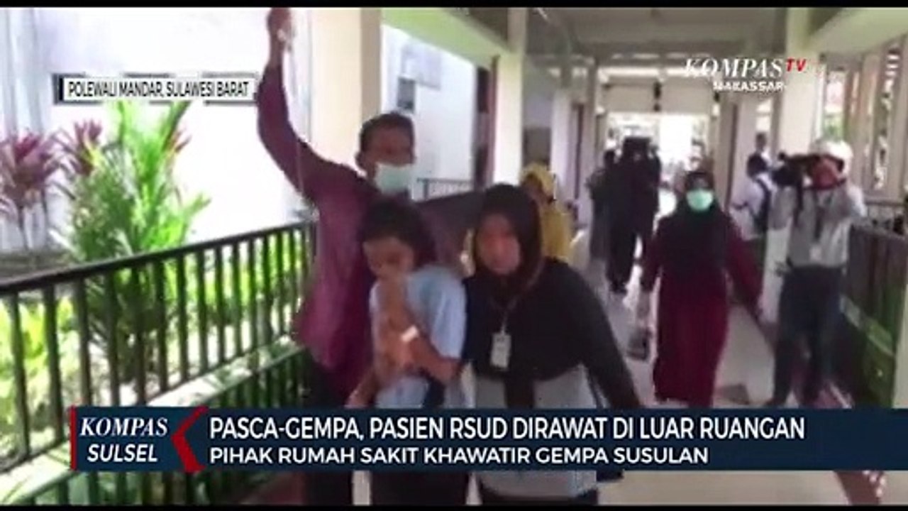 Pasca-Gempa, Pasien RSUD Dirawat Di Luar Ruangan